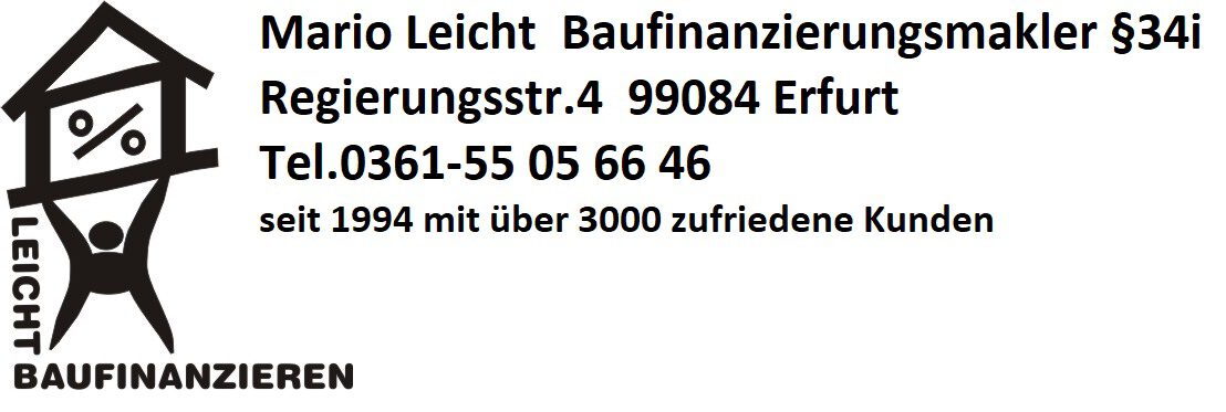 Leicht Baufinanzieren seit 1994 deutschlandweit